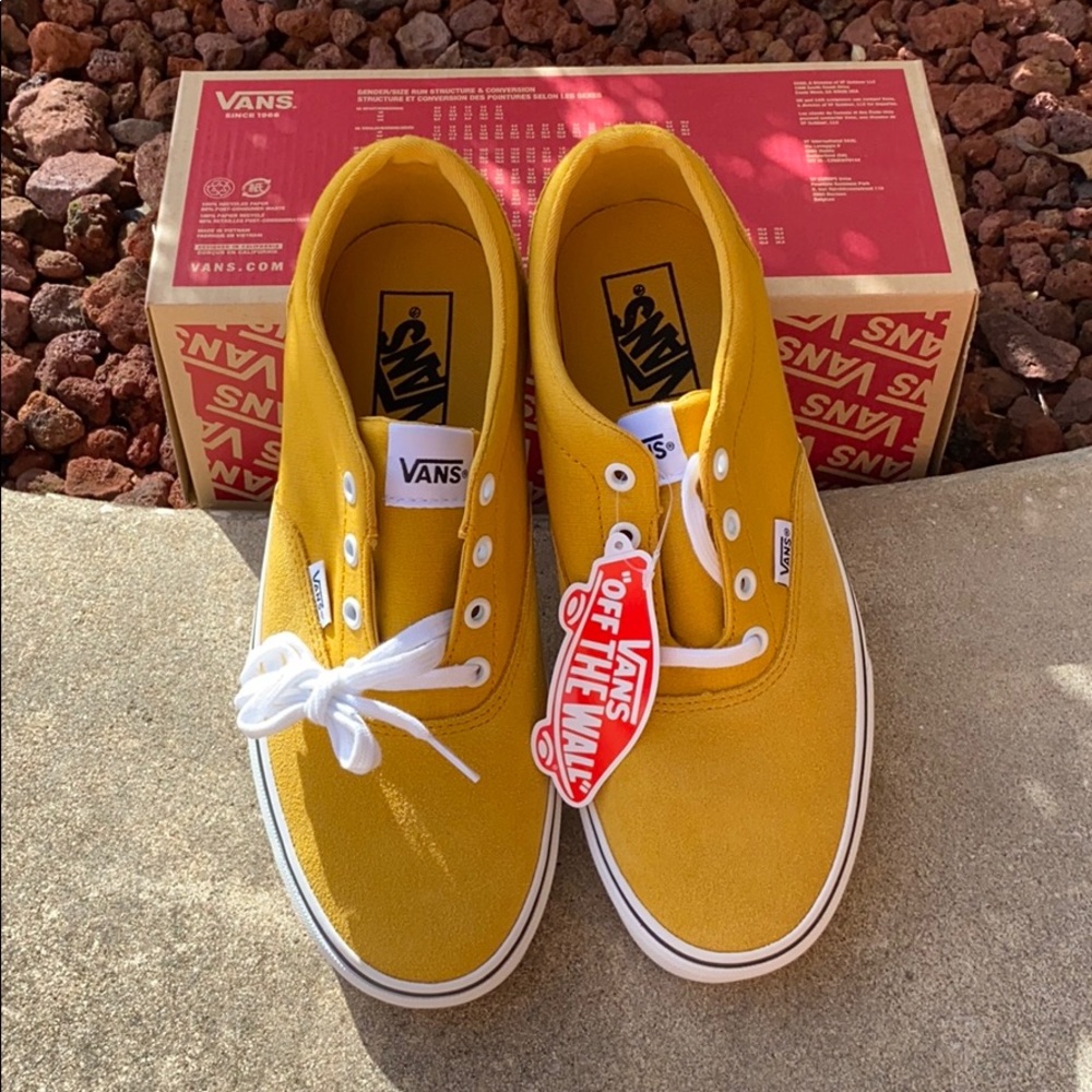SOLD vans doheny mustard yel pigskin suede sneaker - Picture 7 of 10